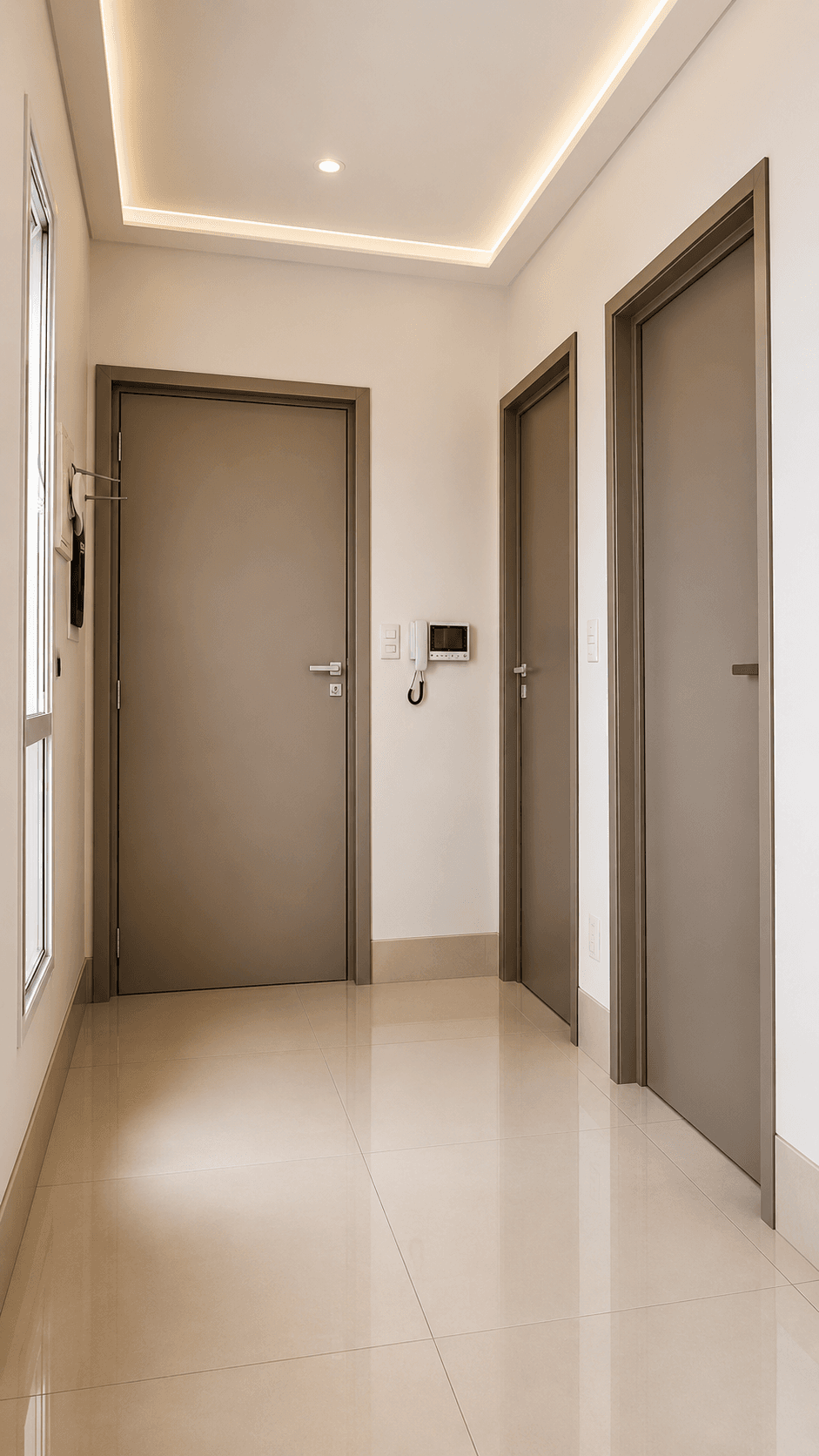 Porta interna com acabamento refinado